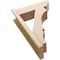 Ekena Millwork 8-in W x 24-in D x 36-in H Balboa Slat Rough Cedar Woodgrain TimberThane Outlooker, Primed Tan OUTUR080X24X36BOA24RCPR - alternate 6